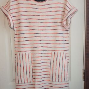 Striped Pink and White Dress